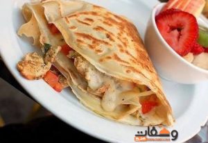 طريقة عمل الكريب بالفراخ و 5 طرق لعجينة الكريب مختلفة