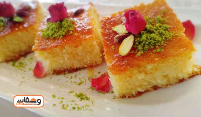 طريقه عمل البسبوسه بالسميد السايب