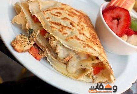 طريقة عمل الكريب بالفراخ و 5 طرق لعجينة الكريب مختلفة