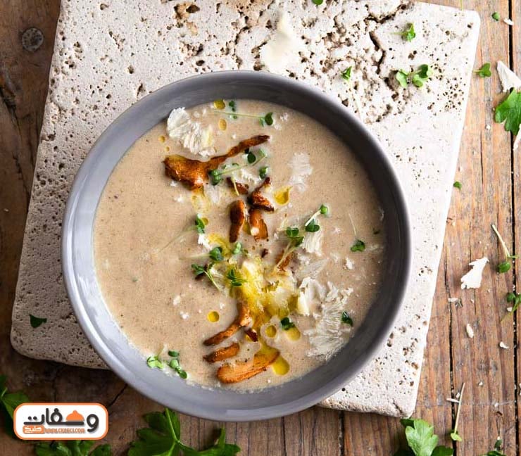 شوربة الكريمة البيتي بالفراخ بطريقة هالة فهمي