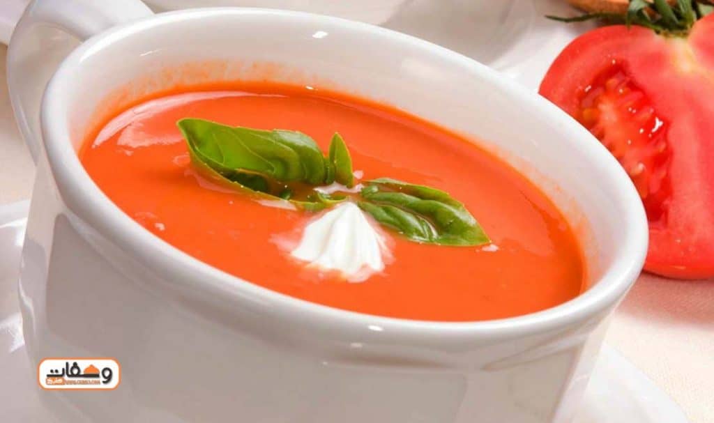 طريقة عمل شوربة الطماطم بسهولة بطريقة هالة فهمي