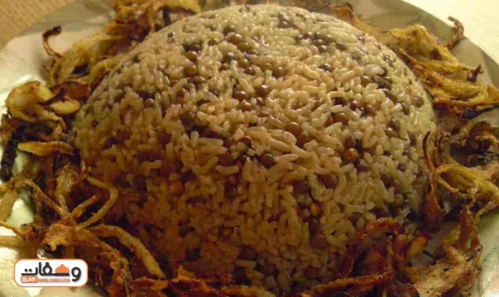 طريقة عمل المجدرة بالأرز البسمتي الأسمر