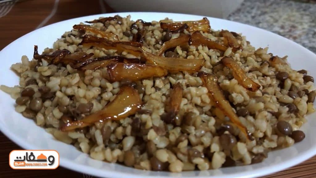 طريقة عمل المجدرة بالبرغل