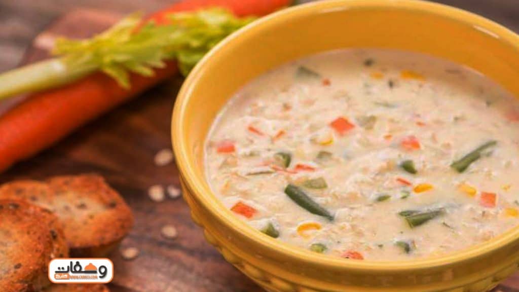 شوربة الشوفان بالخضار