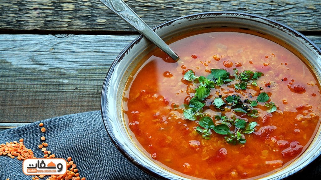 طريقة شوربة العدس بالبرغل