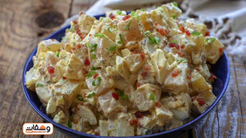 طريقة عمل سلطة البطاطس بالبيض