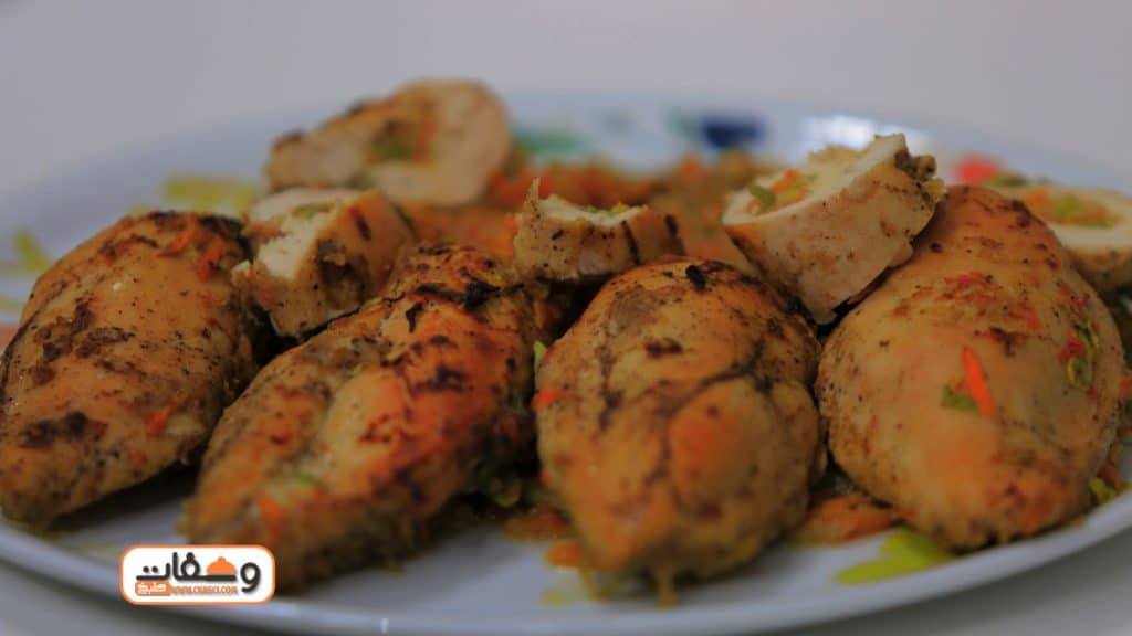 وصفات أكل دايت بصدور الدجاج المحشية بالخضار