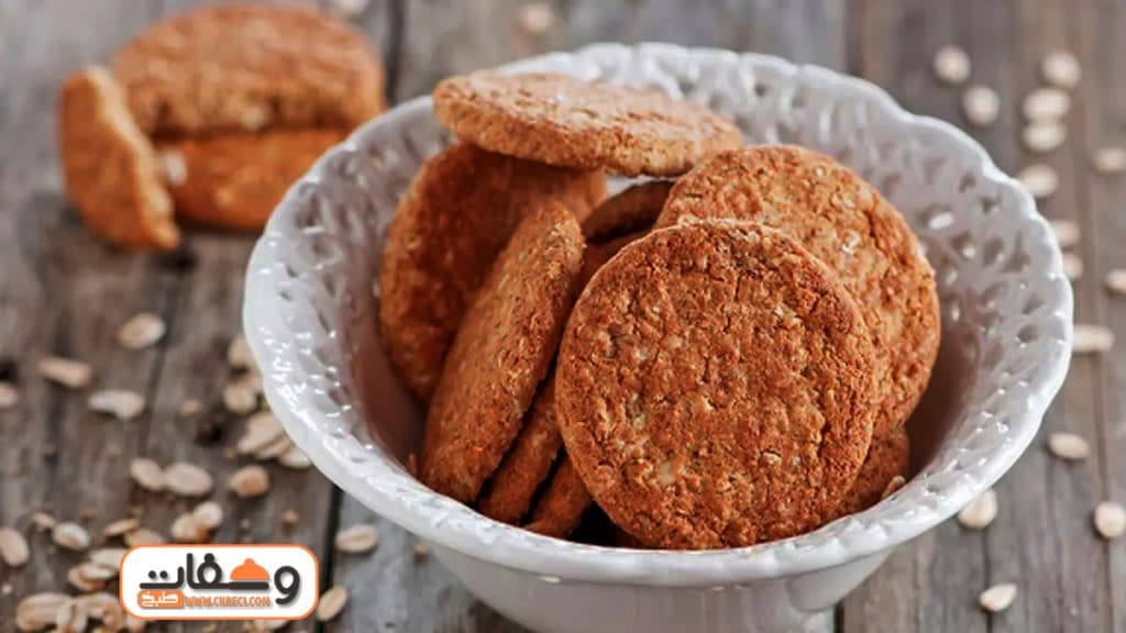 طريقة عمل بسكوت الشوفان الصحي السريع