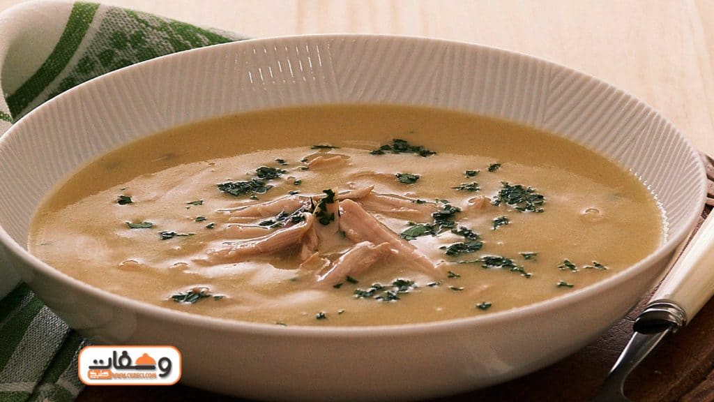 طريقة عمل شوربة كريمة الدجاج مع الشيف حسن